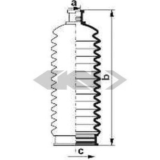 Пильник рульової рейки - ((MR519053)) SPIDAN 84098