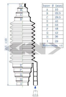 Фото 2 - Рульова рейка та кріплення SPIDAN 84278