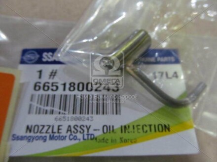 Форсунка олійна двигуна Actyon (06-) D20 / Kyron (05-) D20, D27 / Rexton (05-) D27 - SSANGYONG 6651800243