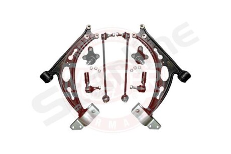 Zestaw naprawczy wahacza audi a3 seat altea skoda octavia vw golf 03> wahacze + laczniki + sworznie + koncowki kpl szt - STARLINE 3840705