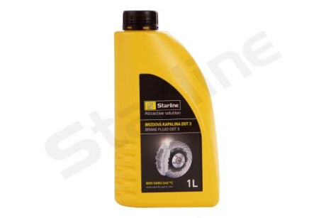 Жидкость тормозная DOT 3, 1л - STARLINE ACST027
