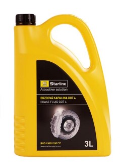 Жидкость тормозная DOT 4, 3л - STARLINE ACST047