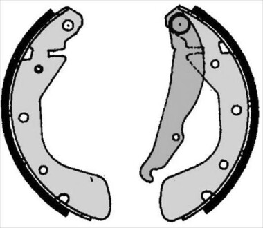 Тормозные колодки барабанные, к-кт. - STARLINE BC06800