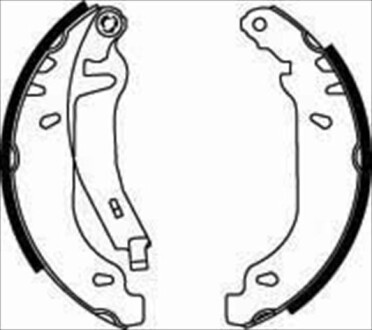 Тормозные колодки барабанные, к-кт. - STARLINE BC07820