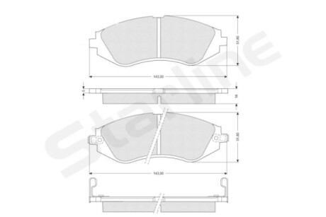Колодки тормозные дисковые - STARLINE BDS188