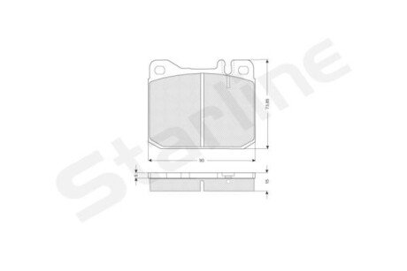 Гальмівні колодки дискові - STARLINE BDS217