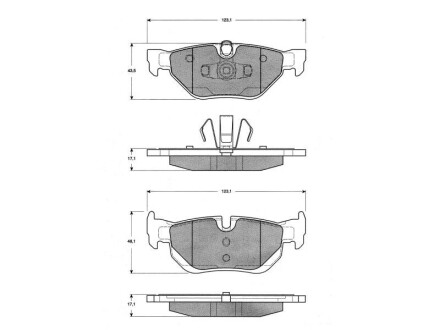 Фото 2 - Тормозные колодки STARLINE BD S465 (BDS465)