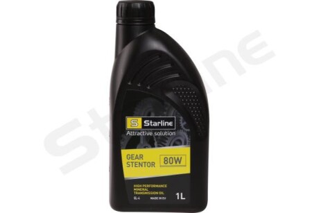 Трансмиссионное масло Gear Stentor GL-4 80W минеральное 1 л - STARLINE NAST-1