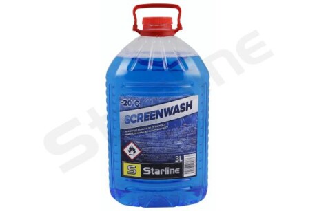 Омыватель стекла зимний -20°С, 3л - STARLINE NASW203PET