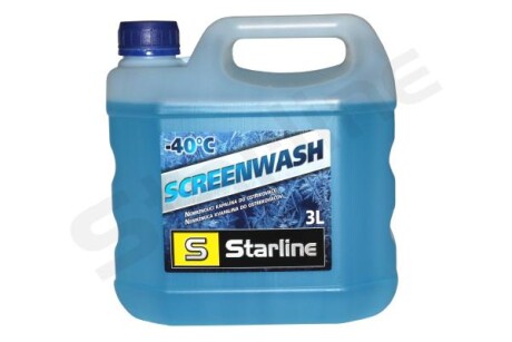 Омыватель стекла зимний -40°С, 3л - STARLINE NASW3