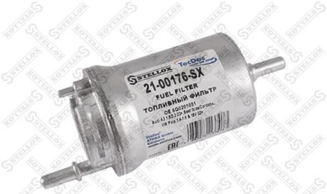 21-00176-SX_фильтр топливный! \ Audi A3 1.6/3.2 03>,Seat Ibiza/Cordoba,VW Polo 1.4-1.6 & 16V 02> - (6Q0201051A, 6Q0201051B, 6Q0201511) STELLOX 2100176SX (фото 1)