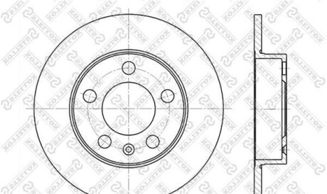 Тормозной диск - STELLOX 6020-4761-SX