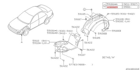 Клипса - SUBARU 909300029