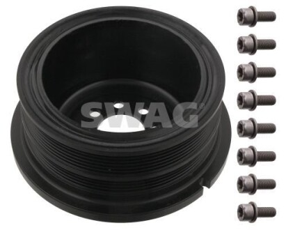 Шків колінчастого валу (кількість ребер: 6) BMW 5 (E60), 5 (E61), 6 (E63), 6 (E64), 7 (E65, E66, E67), X5 (E53) 3.6-4.8 07.01-12.10 - SWAG 20 93 3614