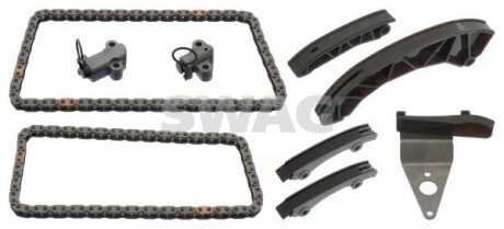 Комплект ГРМ (ланцюг + елементи) HYUNDAI ACCENT III, ACCENT IV, ELANTRA IV, ELANTRA V, GETZ, I10 I, I20 I, I20 II, I30, I40 I, I40 I CW, IX20, IX35, MATRIX KIA CARENS III 1.1D-1.7D 07.04- - SWAG 91 94 9390