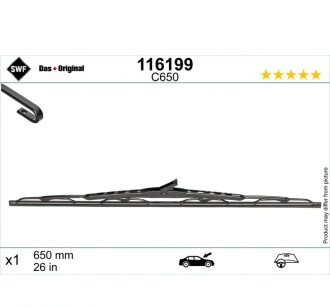 Щітка двірника DAS ORIGINAL SINGLE - SWF 116199