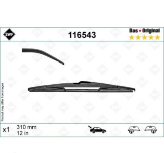 Щітка двірника DAS ORIGINAL REAR - SWF 116543