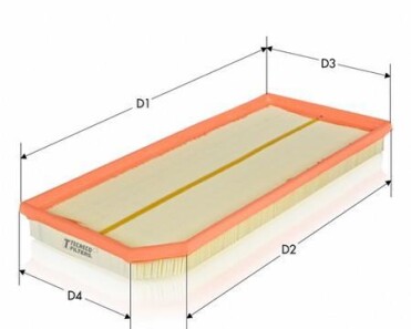 Фільтр повітряний Audi A3 2.0TFSI (AXX) Skoda Octavia II 2.0RS VW Golf V 2.0GTI (BWA,BPY) - Tecneco AR10256PM