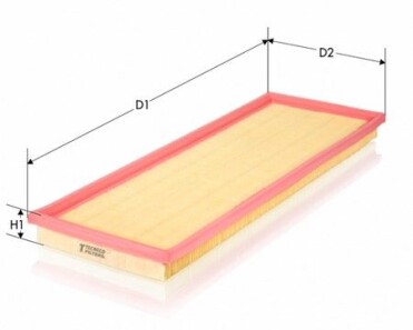 Фільтр повітряний Fiat 500C 15-/Panda 12-/Punto 13- - Tecneco AR1452PMS