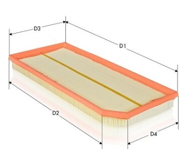 Фільтр повітряний MB C (C205), E (W213, C238, A238), 1.5H/2.0/2.0H, 17- - Tecneco AR1685PM