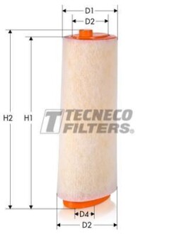 Фiльтр повiтряний - Tecneco AR629