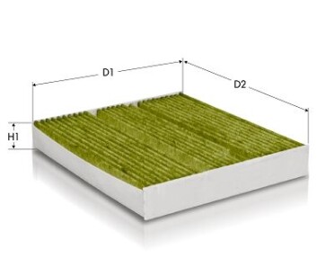 Фільтр салону антибактер. MB A (V177/W177/W247) /CLA (C118/X118) /EQA (H243) /GLA (H247) /GLB (X247) 1.3-Electric 18- - Tecneco CKA1281