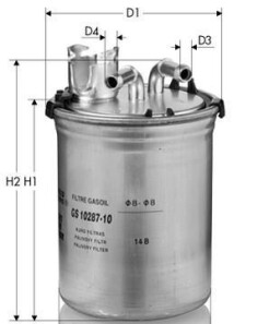 Фільтр паливний VAG 1.9TDI 05/05- - (6Q0127401H, 6Q0127400H) Tecneco GS10287 (фото 1)