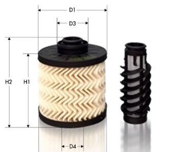 Паливний фільтр PSA C4/P308 HDI 13- Euro6 - Tecneco GS2084E