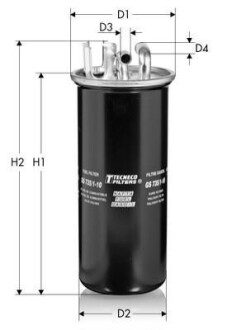 Топливный фильтр - (4F0127435, 4F0127435A) Tecneco GS7351