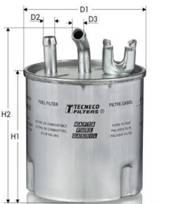 Фільтр паливний Nissan X-Trail 2.2 dC/Cabstar 3.0 dCi 10/06- - Tecneco GS939/15
