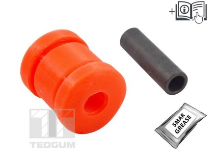 Сайлентблок важеля (важіль поперечн., Лів/Прав, твердість: 90 Sha, внутрішній діаметр 10мм, зовнішній діаметр 35мм) HONDA CIVIC IV, CIVIC V, CONCERTO 09.87-12.95 - TEDGUM 00261236