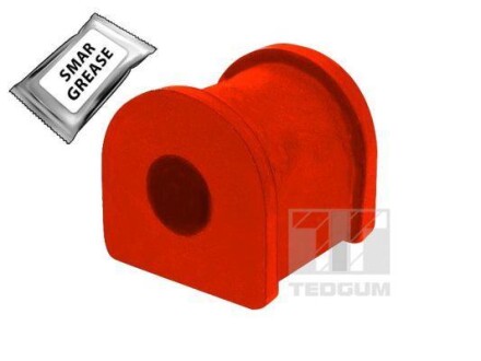 Втулка поліуританова, 1шт, стабілізатор задній/перед - стабілізатор, Лів/Прав, внутр., твердість: 80 Sha, VOLVO S40 I, V40 ISUZU MIDI OPEL CALIBRA A, OMEGA A, OMEGA B 1.3-3.0 06.83-12.04 - TEDGUM 00508118