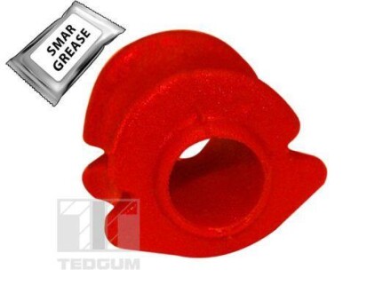Втулка поліуританова, 1шт, перед - стабілізатор, внутр., твердість: 80 Sha, ALFA ROMEO 145, 146, 155, 164 CITROEN JUMPER I, JUMPER II FIAT BRAVA, BRAVO I, COUPE, DUCATO, TEMPRA 1.2-3.2 06.87- - TEDGUM 00518021