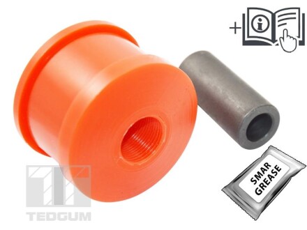 Поліуретанова втулка підвіски, 1шт, балка, твердість: 80 Sha, SUBARU FORESTER, IMPREZA, LEGACY II 1.5-2.5 08.92-10.12 - TEDGUM TED96165