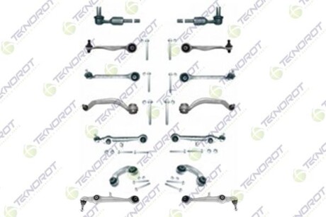 Vw к-т рычагов+тяги стаб.+крепление (прямой рычаг - TEKNOROT A577T