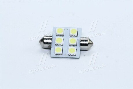 Лампа LED Софітні C5W 24V T11x36-S8.5 (6 SMD size5050) <> - TEMPEST TMP-11T11-24V