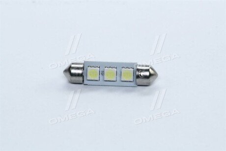 Лампа LED Софітні C5W 24V T11x39-S8.5 (3 SMD size5050) білий <> - TEMPEST TMP-13T11-24V