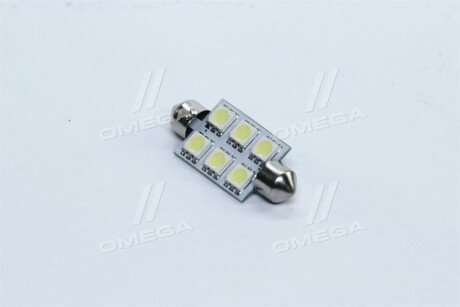 Лампа LED Софітні C5W 24V T11x39-S8.5 (6 SMD size5050) білий <> - TEMPEST TMP-14T11-24V