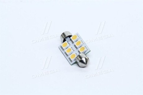 Лампа LED Софітні C5W 24V T11x39-S8.5 (6 SMD size5050) WARM WHITE <> - TEMPEST TMP-15T11-24V