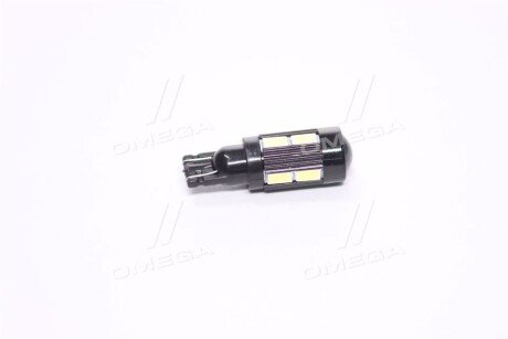 Лампа LED б/ц габарит,панель приладів, салон 12V T10 (W5W) W2.1x9.5D 10SMD CANBUS WHITE <> - (7160798, 63217160798, N000000003598) TEMPEST TMP-L1180CH