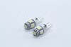 Лампа LED б / ц габарит і панель приладів T10 5SMD W5W 12V WHITE 2шт. блістер <> - (989840, 1364046, 997016050) TEMPEST TP-214T10-12V (фото 2)