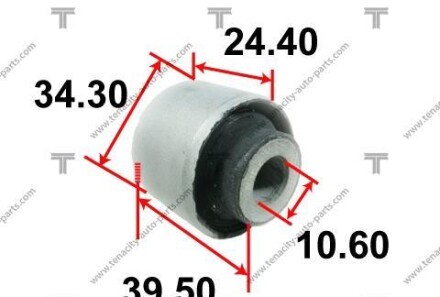 Сайлентблок переднего верхнего рычага - (51455SR3003, 51455SR3004) TENACITY AAMHO1015