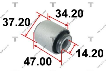 Сайлентблок заднего верхнего рычага - (td1128c10, ru690) TENACITY AAMMA1055