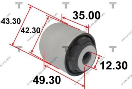 Сайлентблок - (b45A28300, B45A28300A, B45A28300C) TENACITY AAMMA1069