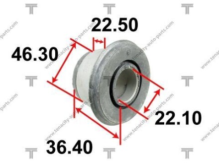 Сайлентблок рычага - ((MB430201, MB598545, MB598546, MB598085, MB598086)) TENACITY AAMMI1020
