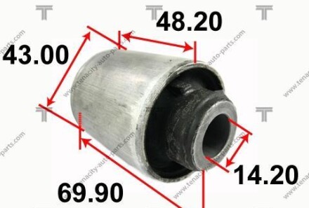 Сайлентблок рычага - (545001CA1A, 545001CA0C) TENACITY AAMNI1049