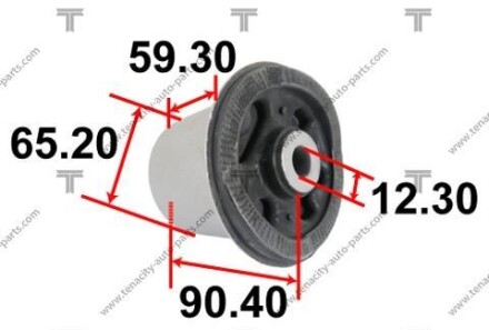 Сайлентблок задней балки - (55501BC64B, 55501ED000, 55501EM10B) TENACITY AAMNI1072