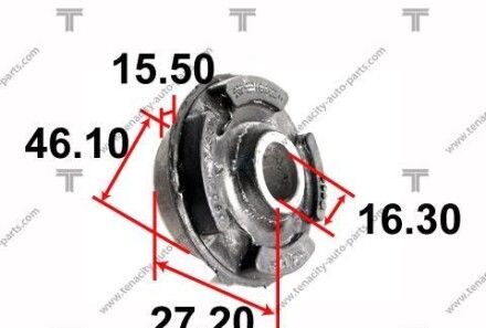 Сайлентблок важеля - (4867432090) TENACITY AAMTO1008