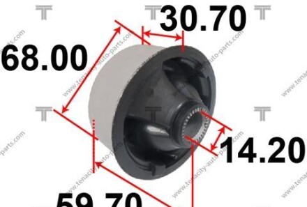 Сайлентблок переднего рычага задний L=R - (4806912290) TENACITY AAMTO1018