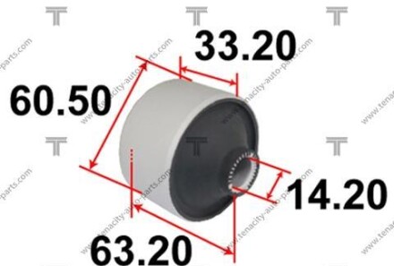 Сайлентблок переднего нижнего рычага - (4865528020, 4865533050) TENACITY AAMTO1088